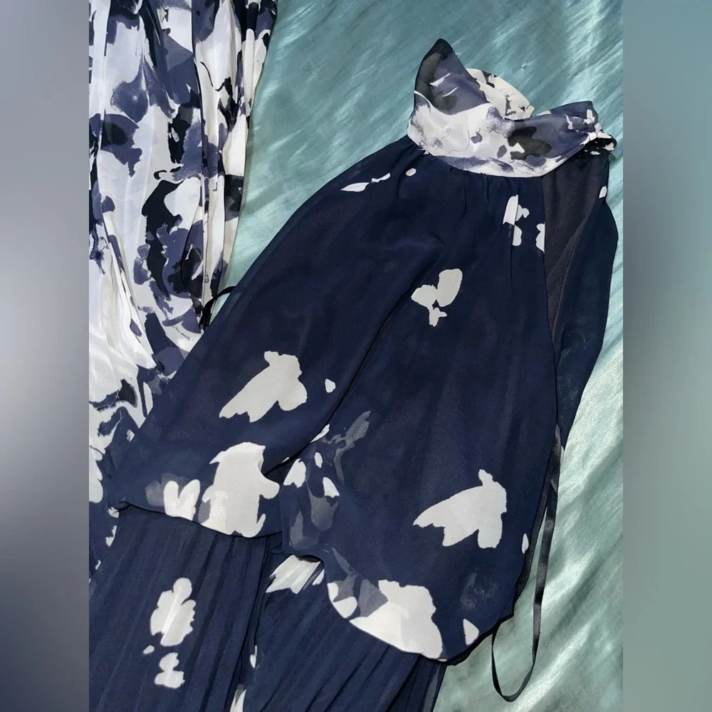Betsy & Adam Women's Chiffon Floral Maxi Dress - Picture 4 of 9